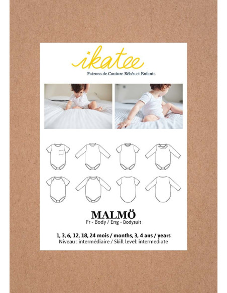 Baby-Body-Schnittmuster Malmö - Ikatee