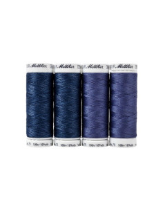 Set mit 4 Nähfäden Denim Mettler 2