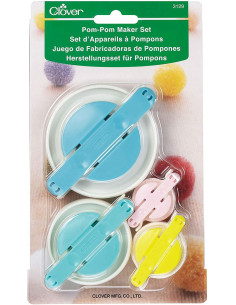 Set mit 4 Pompon-Machern von Clover
