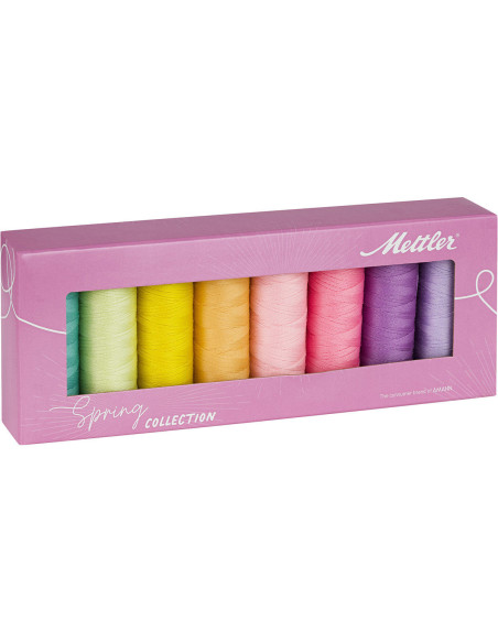 8er-Set Polyester-Nähfäden 200m Spring Mettler ®