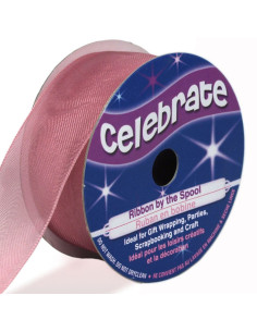 Organza-Band Celebrate Altrosa - 25 mm x 5 m