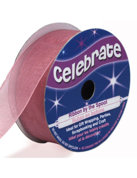 Organza-Band Celebrate Altrosa - 20 mm x 5 m