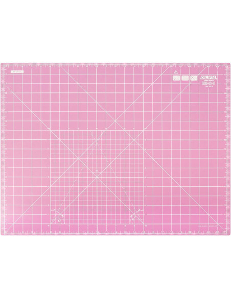 Patchwork-Schneidematte Olfa 45 x 60 cm - Rosa