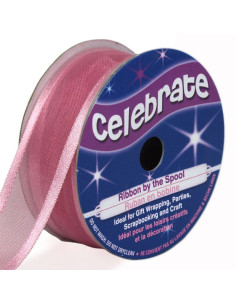 Organza-Band Celebrate Altrosa - 20 mm x 4 m