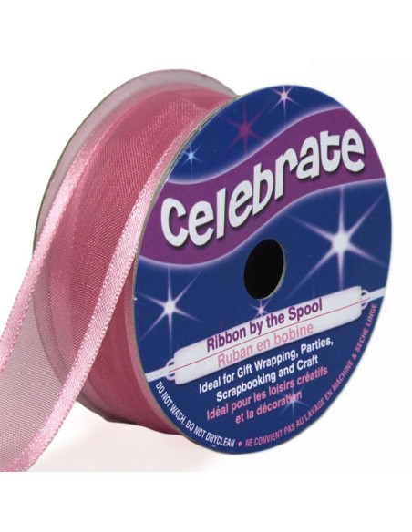 Organza-Band Celebrate Altrosa - 20 mm x 4 m