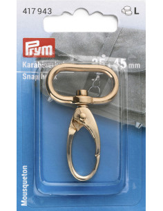 Metallkarabiner 25 x 45 mm - Neues Gold
