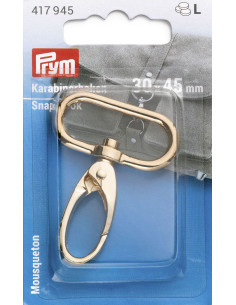 Metallkarabiner 30 x 45 mm - Neues Gold