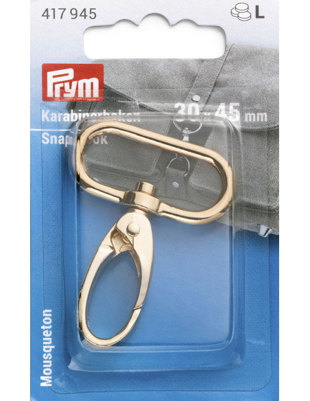 Metallkarabiner 30 x 45 mm - Neues Gold