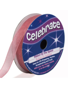 Organza-Band Celebrate Altrosa - 9 mm x 8 m