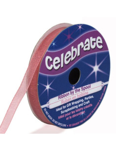 Organza-Band Celebrate Altrosa - 6 mm x 8 m