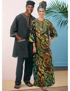 Schnittmuster für Tunika, Kaftan, Hose, Hut und Turban - Butterick 6748