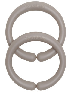 Silikon-Aufhängeringe 60 mm für Babyzubehör - Beige