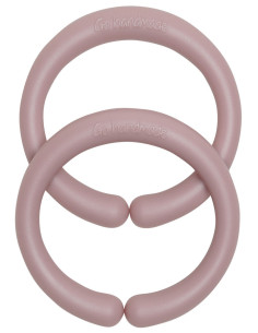 Silikon-Aufhängeringe 60 mm für Babyzubehör - Vintage Rosa