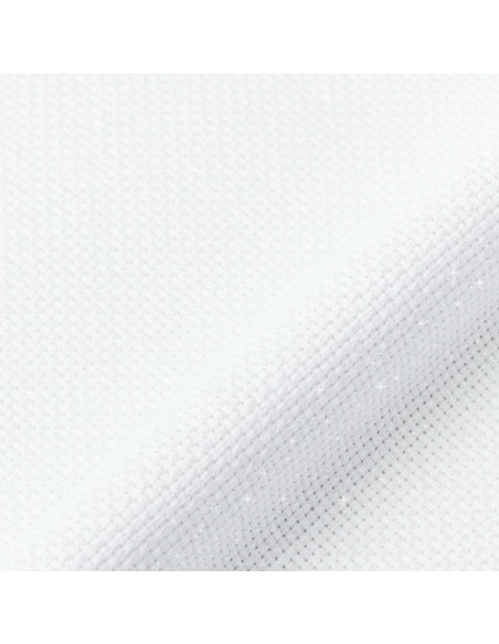 Irisierender Aida-Stoff 5,5 zum Sticken DMC - Weiß