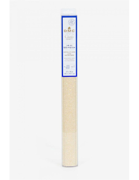 Metallisierter Aida-Stoff 5,5 zum Sticken DMC