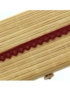 Elastische Spitze 15 mm - Bordeaux