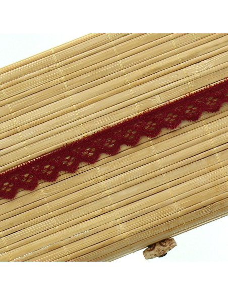 Elastische Spitze 15 mm - Bordeaux