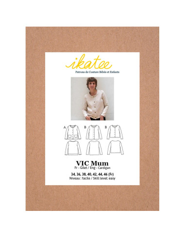 Giletschnittmuster Vic Mum - Ikatee