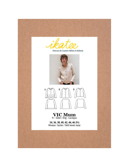 Giletschnittmuster Vic Mum - Ikatee