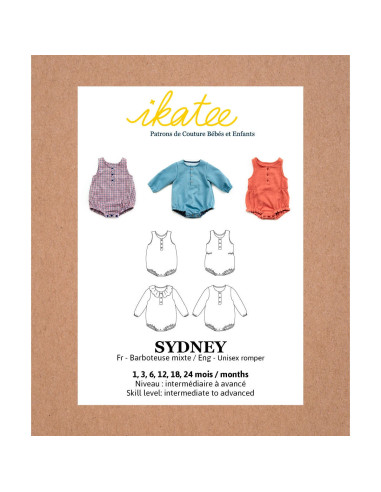 Sydney Strampler-Schnittmuster - Ikatee