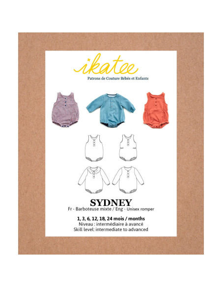 Sydney Strampler-Schnittmuster - Ikatee