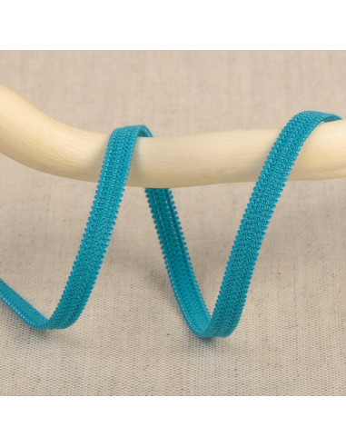 Weiches elastisches Band 5 mm - Türkisblau