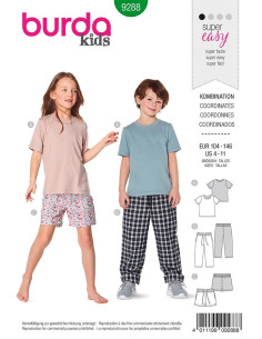 T-Shirt, Hose und Shorts Schnittmuster - Burda 9288