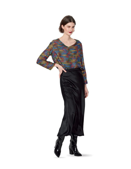 Blusen- und Kleider-Schnittmuster - Burda 6155