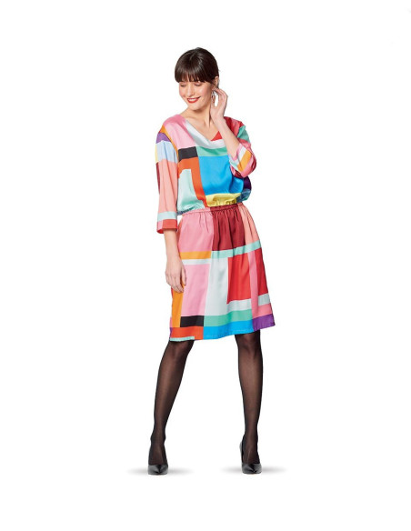 Blusen- und Kleider-Schnittmuster - Burda 6155