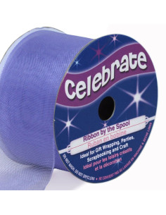 Organza-Band Celebrate Flieder - 32 mm x 5 m