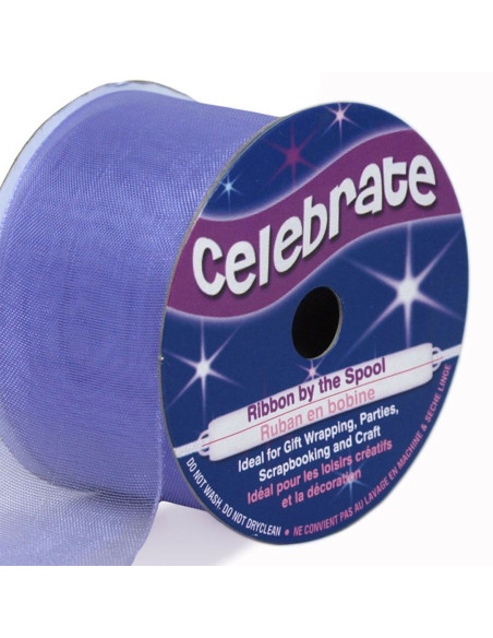Organza-Band Celebrate Flieder - 32 mm x 5 m