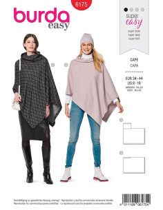 Umhangschnittmuster - Burda 6175