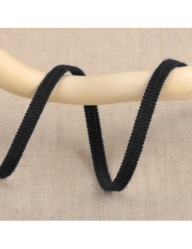 Weiches Gummiband 5 mm - Schwarz