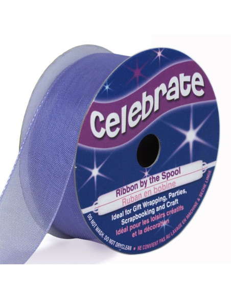 Organza-Band Celebrate Flieder - 20 mm x 5 m