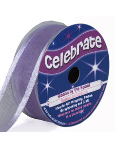 Organza-Band Celebrate Flieder - 20 mm x 4 m