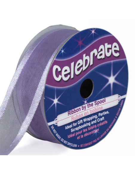 Organza-Band Celebrate Flieder - 20 mm x 4 m