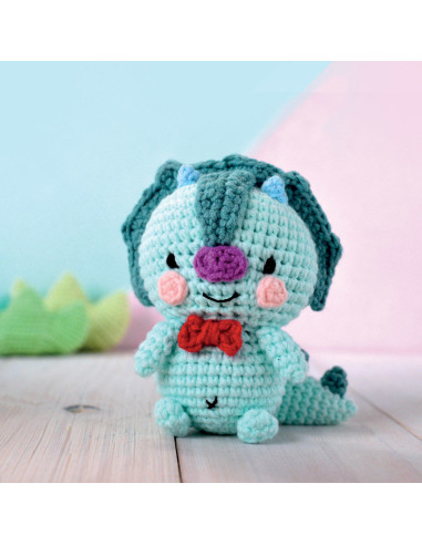 Häkelset Minigurumi - Taro der Dino