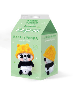 Häkelset Minigurumi - Nana der Panda