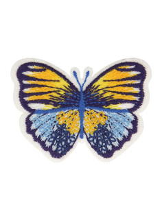 Bügelbild blauer Schmetterling