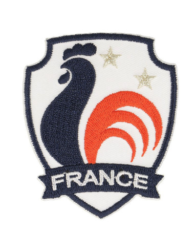 Aufbügelbarer Hahn-Aufnäher - Frankreich