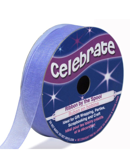 Organza-Band Celebrate Flieder - 12 mm x 6 m
