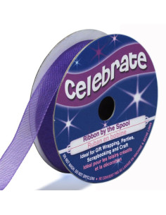 Organza-Band Celebrate violett - 9 mm x 8 m