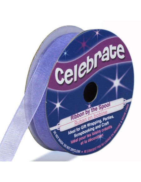 Organza-Band Celebrate Flieder - 9 mm x 8 m