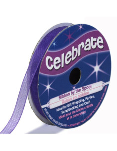 Organza-Band Celebrate violett - 6 mm x 8 m