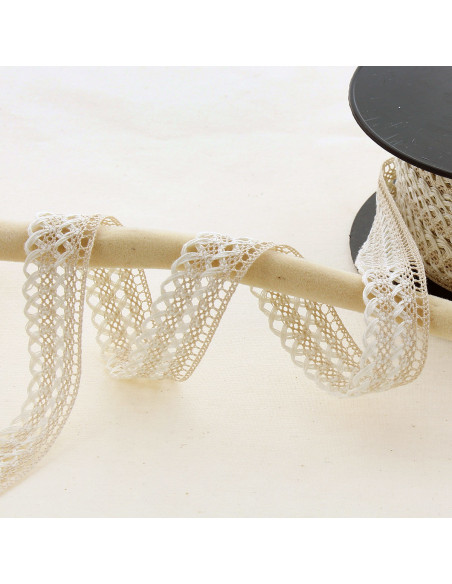 Spitzenborte 20mm - Beige