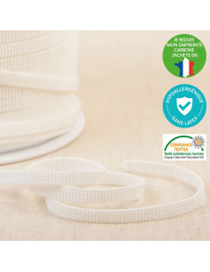 Hypoallergenes latexfreies Elastikband - Weiß