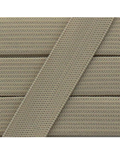 Weiches Gummiband 15 mm - Dunkelbeige