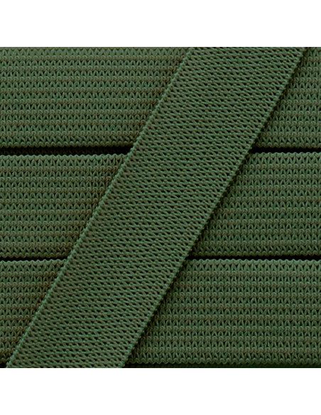 Weiches Gummiband 15 mm - Khaki