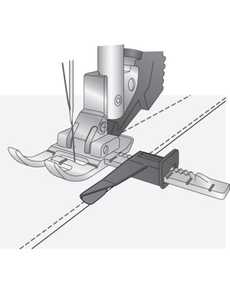 Verstellbarer Führungsschuh mit IDT-System von Pfaff
