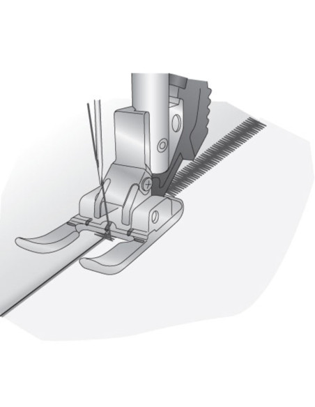 Offener Applikationsfuß 6 mm mit IDT-System von Pfaff